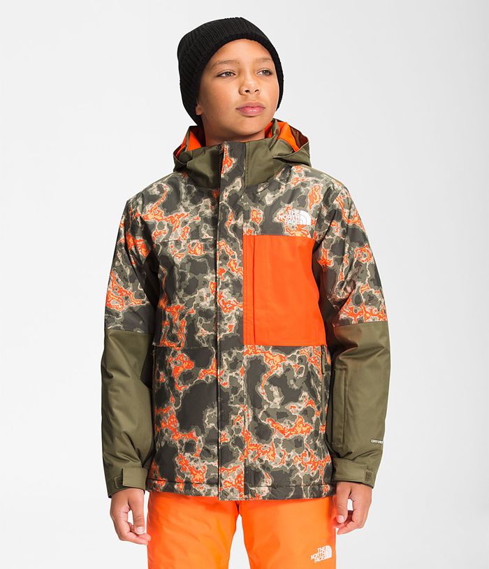 The North Face Jacket Freedom Extreme Insulated Green/Camo - Boys - Thailand OWRAL-1079